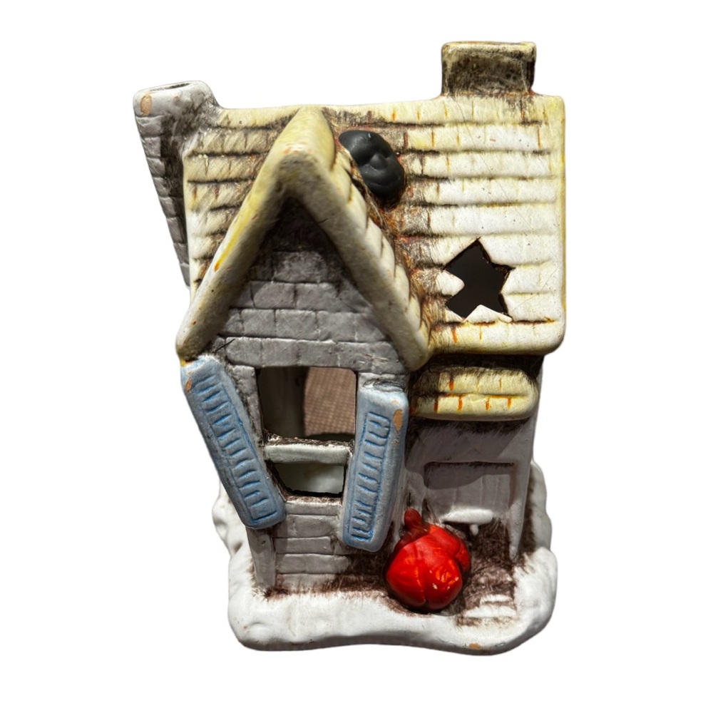 VINTAGE Halloween Haunted House Candle & Incense Decor